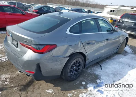 2025 BMW I4 Gran Coupe xDrive40 z USA, uszkodzony, nr VIN WBY43HD09SFU68261